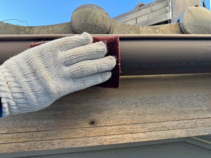 付帯部ケレン作業